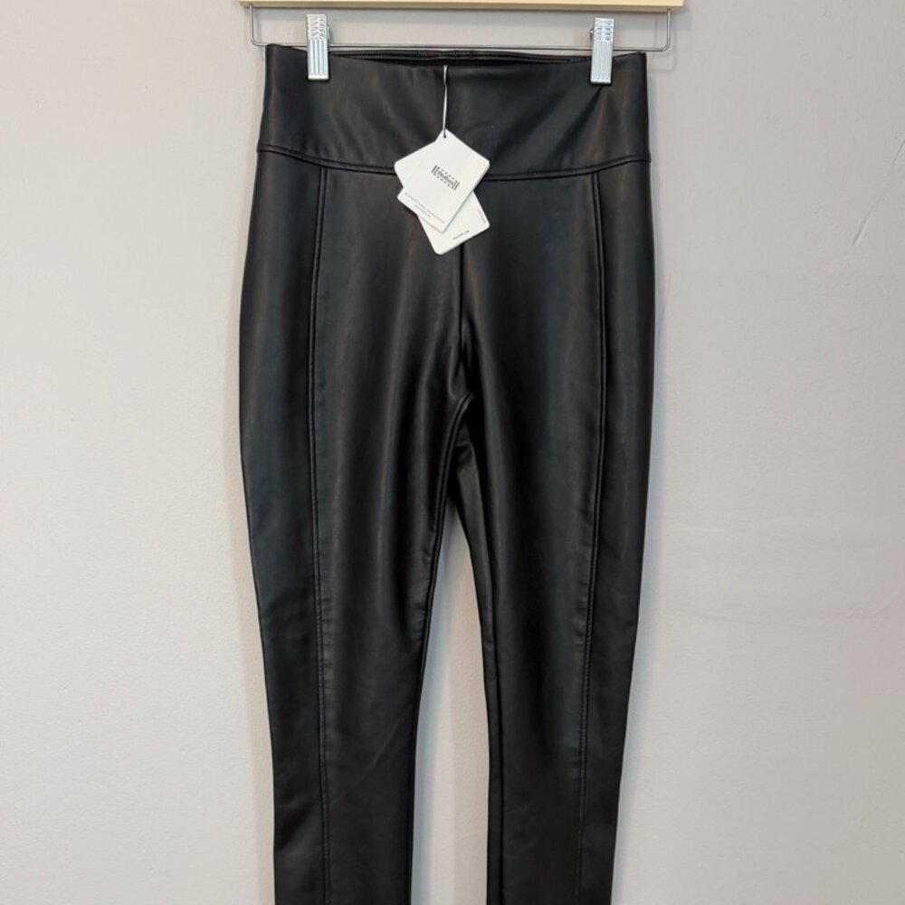 Wolford Black Vegan (Faux) Leather Pants Size 4 US  High Waisted NWT